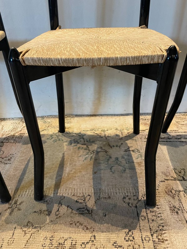 Secondhand black chairs