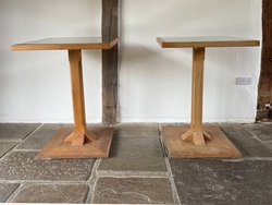 Oak Poseur tables for sale