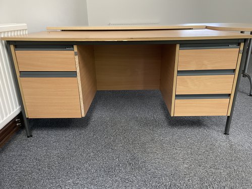 Office desk with drawers Office desk with drawers