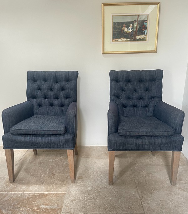 Secondhand 4x Upholstered Dining Chairs For Sale