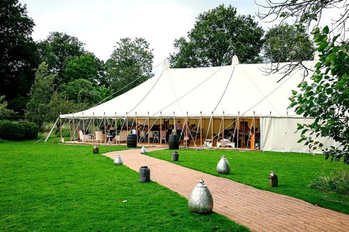 40’ x 60’ Traditional Canvas and Wood Marquee  for sale 40’ x 60’ Traditional Canvas and Wood Marquee  for sale