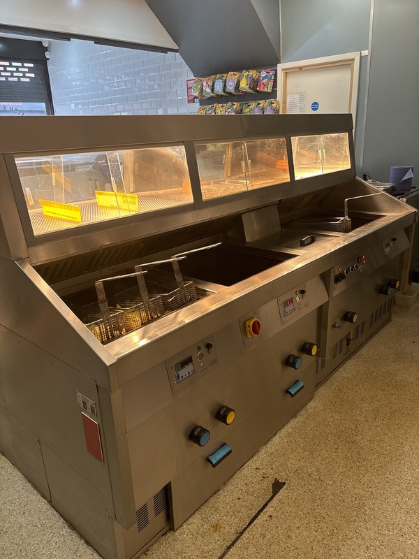 Secondhand Frank Ford 3 Pan Fish & Chip Shop Fryer For Sale