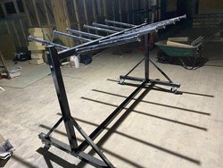 Two Hanging Trolleys for Folding Chairs