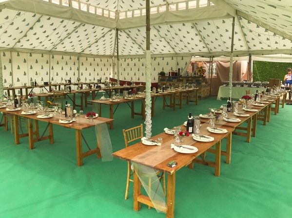 12m x 12m Double Tiered Mughal Tent