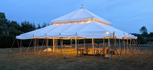 Secondhand 12m x 12m Double Tiered Mughal Tent