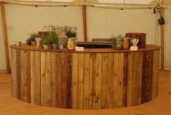 Secondhand Circular Rustic Bar For Sale