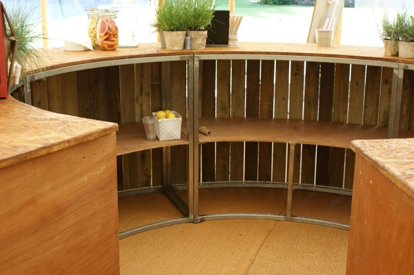 Secondhand Circular Rustic Bar