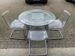 Secondhand IKEA Dining Office Table & Chairs For Sale