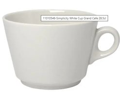 Simplicity White Cup Grand Café 6oz For Sale