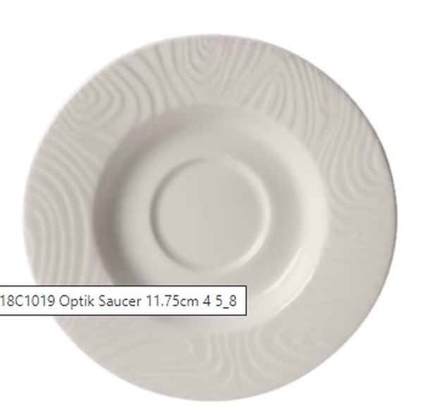 300x Steelite Optik Saucer 11.75cm 4 5/8″ For Sale