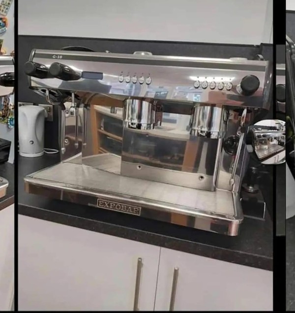 Secondhand Expobar G10 Coffee Machine & Automatic Spice Grinder Package For Sale