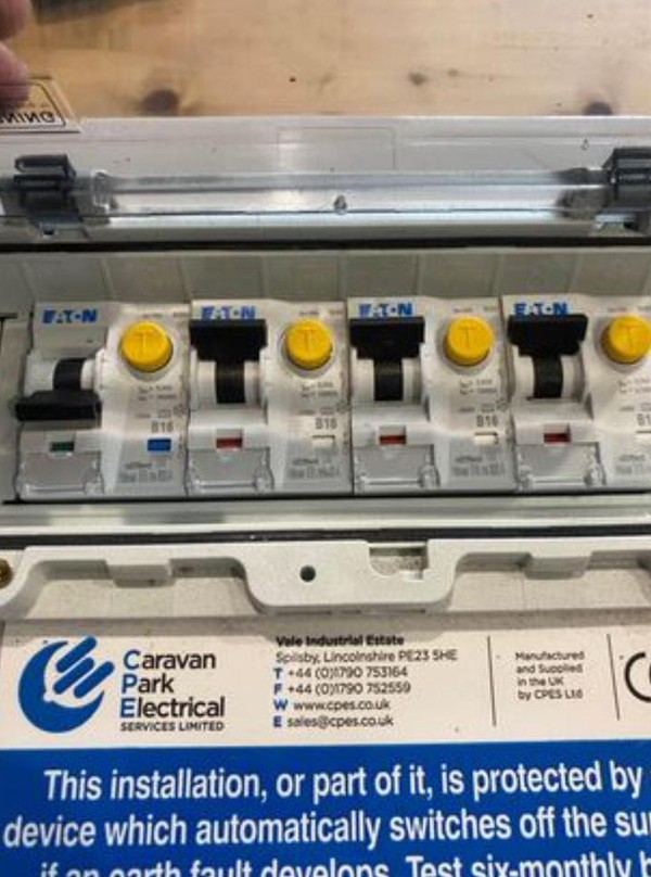 Used 3x 16 Amp Electrical Connection Unit