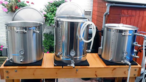 Secondhand 100 Litre Craft Beer Brewing Kettle Set For Sale Secondhand 100 Litre Craft Beer Brewing Kettle Set For Sale