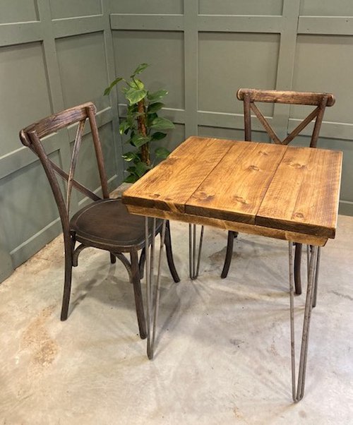 Square Bespoke Rustic Table Square Bespoke Rustic Table