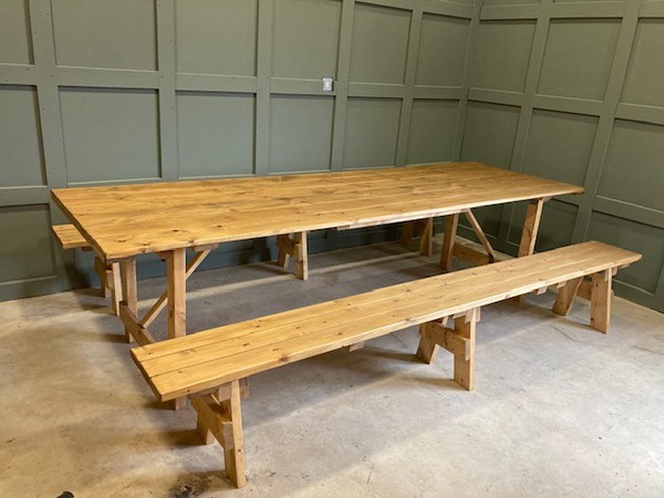 Reclaimed Bespoke Rustic Tables and Benches