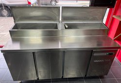 Secondhand Sterling Pro 3 Door Pizza Prep Counter, 428 Litres For Sale