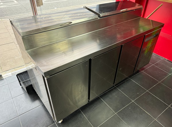 Sterling Pro 3 Door Pizza Prep Counter, 428 Litres For Sale