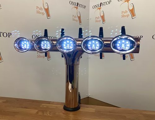 5 Way "T Bar" Style Bronze Beer Font For Sale 5 Way "T Bar" Style Bronze Beer Font For Sale