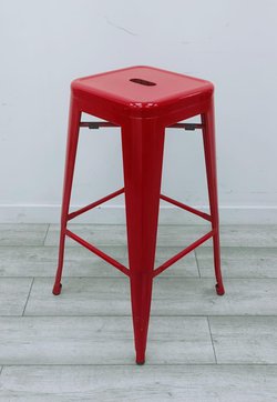 75x Toledo Tolix-Style Metal Bar Stool For Sale