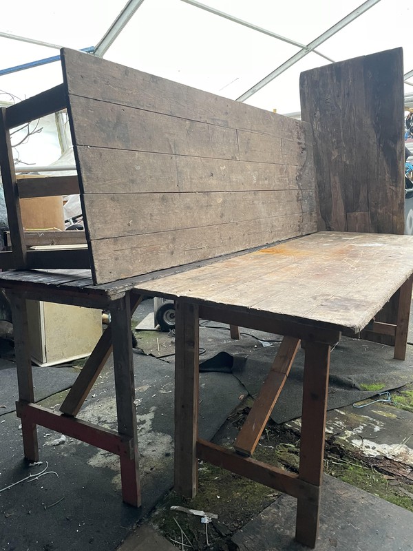 6ft x 2ft Trestle Tables For Sale