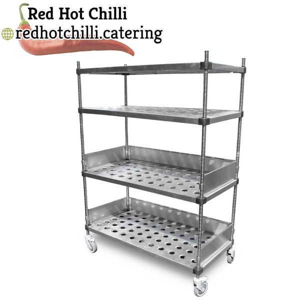 1.19m Stainless Steel Shelving Unit  (Ref: 1741)