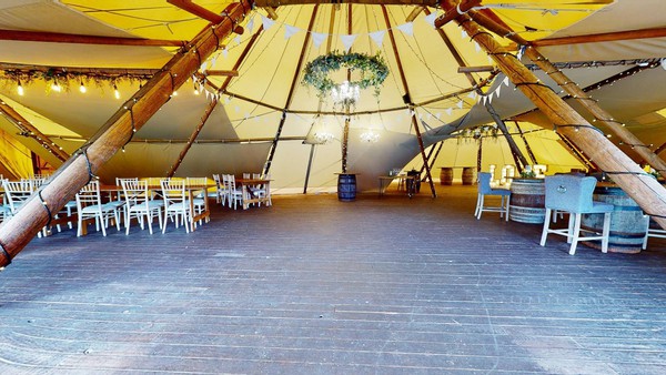 Four tipi wedding venue