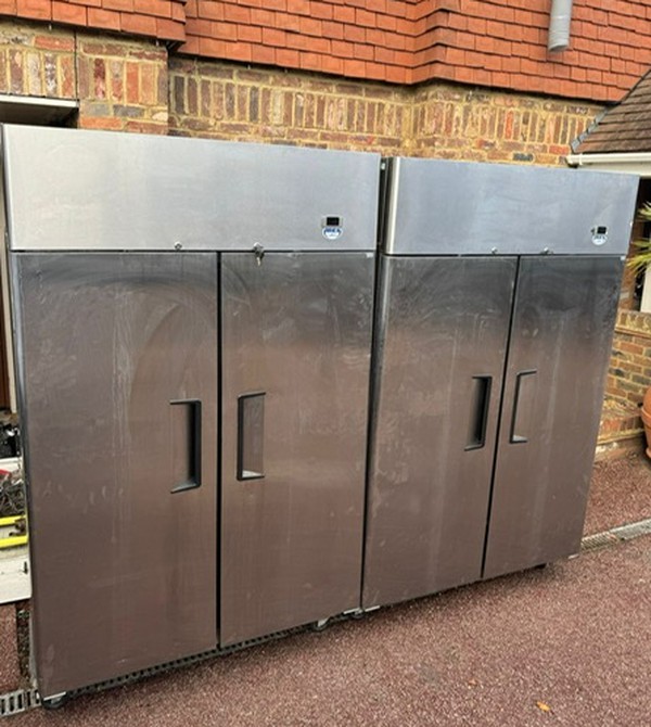 Secondhand 2x Double Door Fridges For Sale