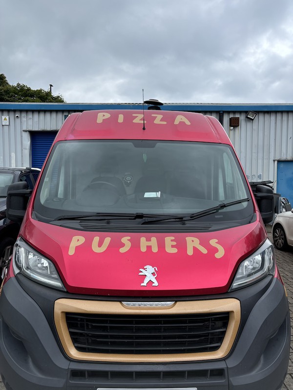 Red Pizza Van