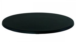 3x Round Black Werzalit Table Tops For Sale