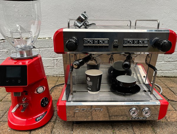 Used Conti CC100 Coffee Machine, F64 Grinder For Sale