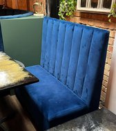 Blue Teal Velvet Bench For Sale
