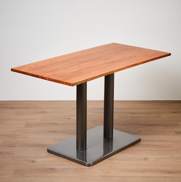 19x 120cm x 60cm Elm Cafe Table For Sale