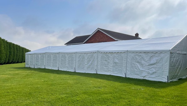 Secondhand 9m x 21m Marquee With Linings For Sale