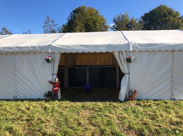 6m x 12.8m Cream Tent For Sale