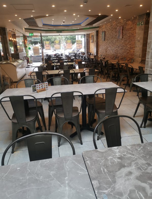 Secondhand Used 107x Restaurant Tables And Chairs For Sale