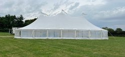 Secondhand 83' x 44' Sailcloth Marquee For Sale