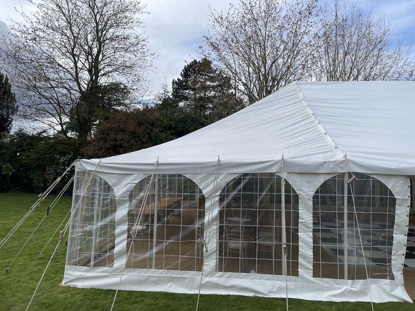 Marquee with windows for sale