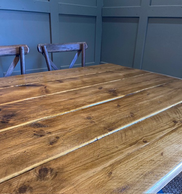 Reclaimed Folding Rustic Trestle Tables for sale