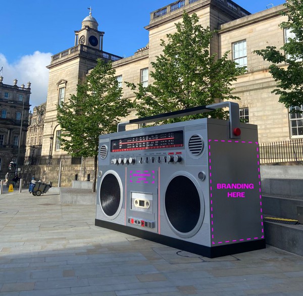 Secondhand Giant Prop Boombox