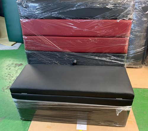 Secondhand 2x 2 Tone Horizontal Fluted Bench With Storage For Sale Secondhand 2x 2 Tone Horizontal Fluted Bench With Storage For Sale