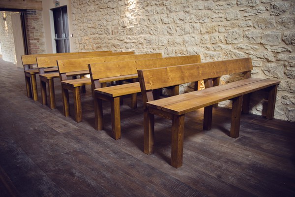 Secondhand Ceremony Benches from Wedding Venue For Sale