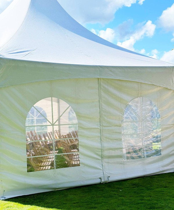 Secondhand 10m Hexagon Marquee