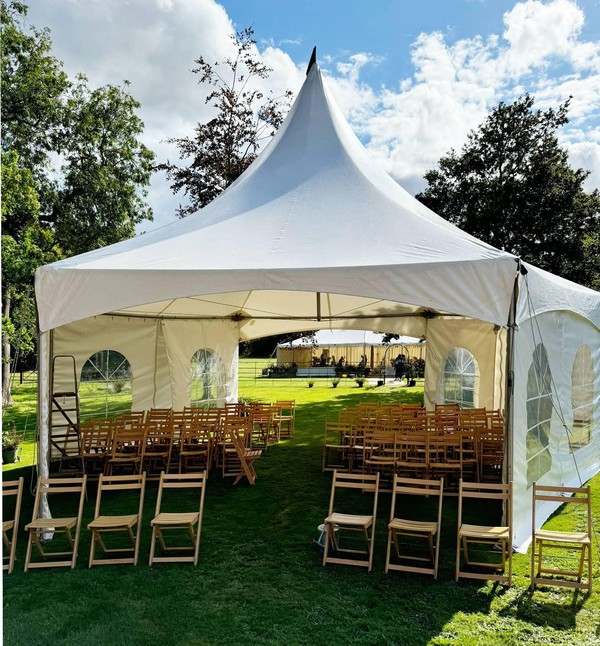 Secondhand 10m Hexagon Marquee For Sale