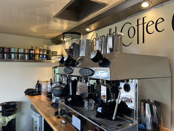 Inside Asquith Shire coffee van