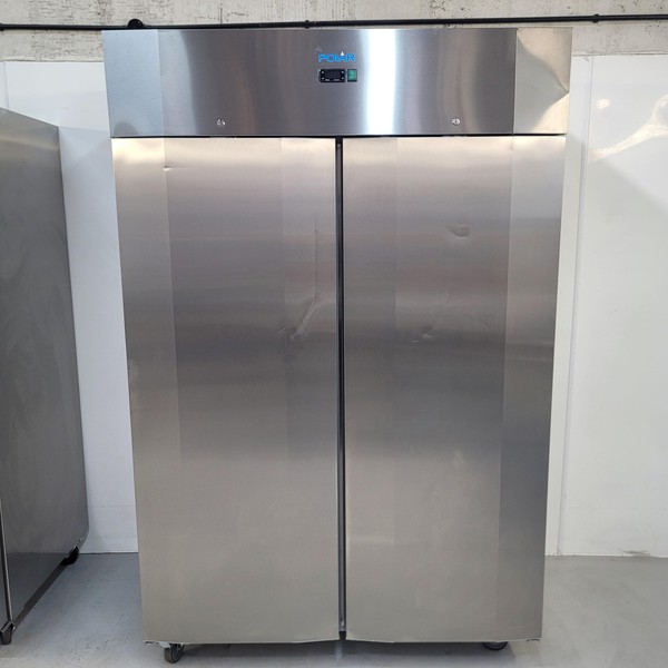 Stainless steel double door fridge