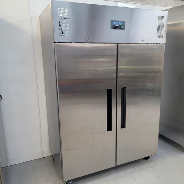 Double Stainless Door Upright Freezer