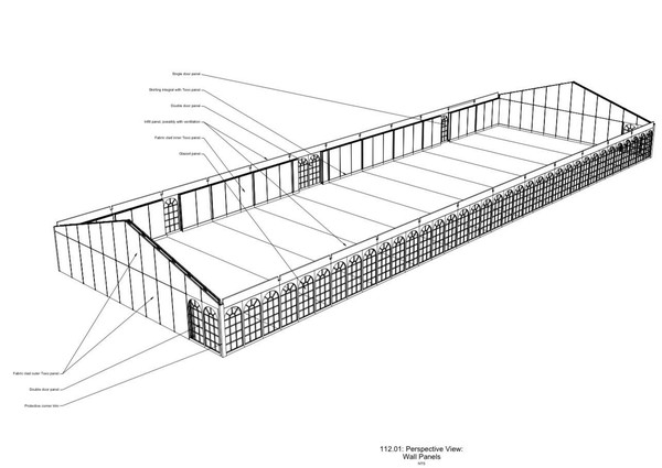 14m x 36.5m Bespoke Marquee detail