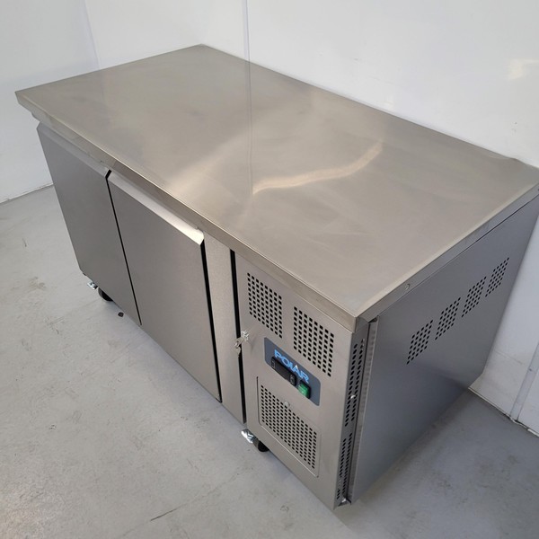 Stainless steel bench fridge