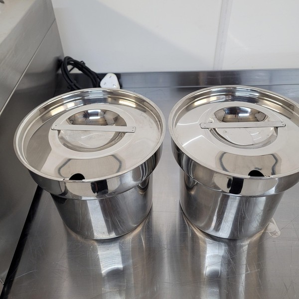 Double pot bain marie pots