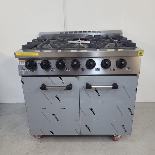 New B Grade Buffalo 6 Burner Range Cooker CT253 New B Grade Buffalo 6 Burner Range Cooker CT253